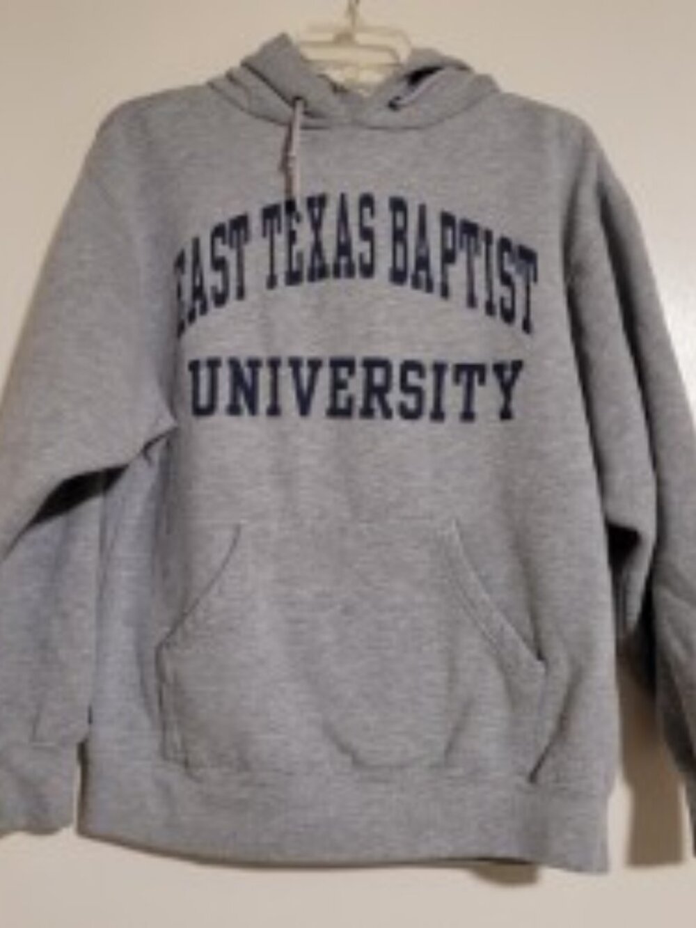 Vintage East Texas Baptist University gray pullover hoodie